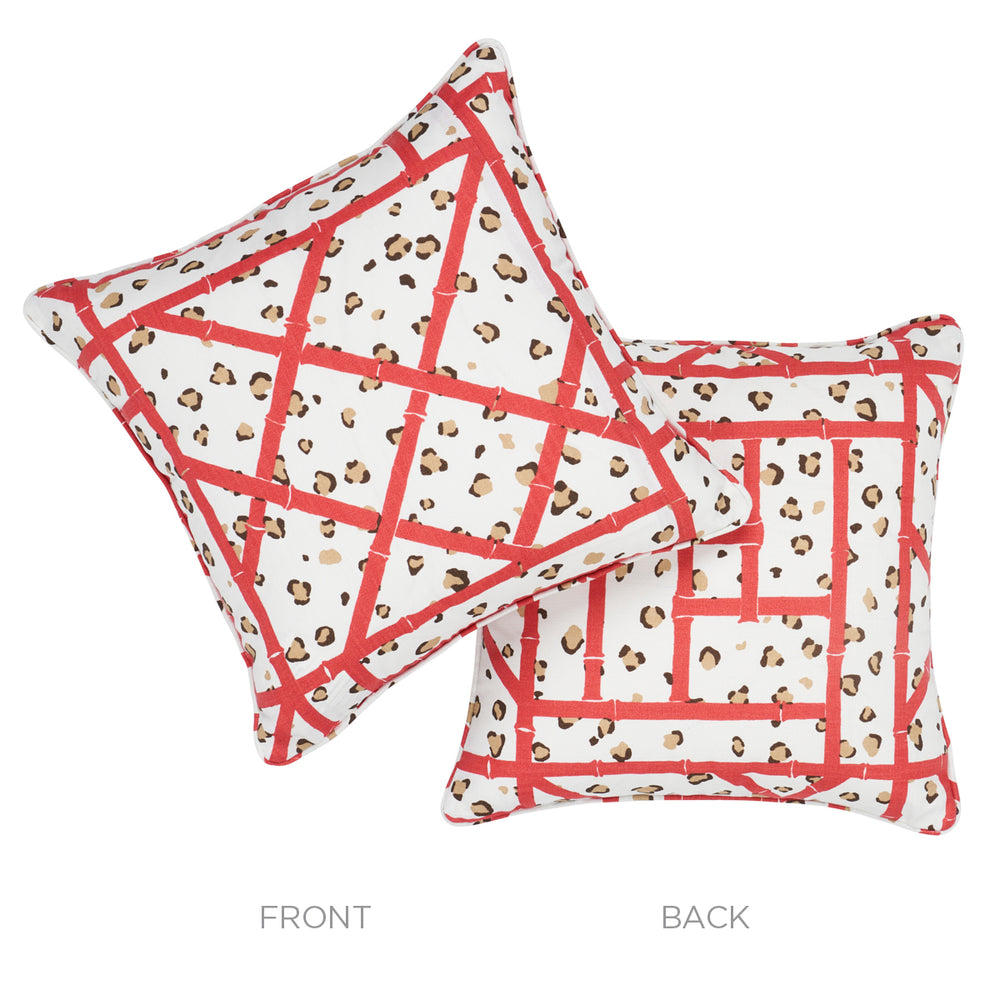 Fancy Beast I/O Pillow | Coral Cheetah
