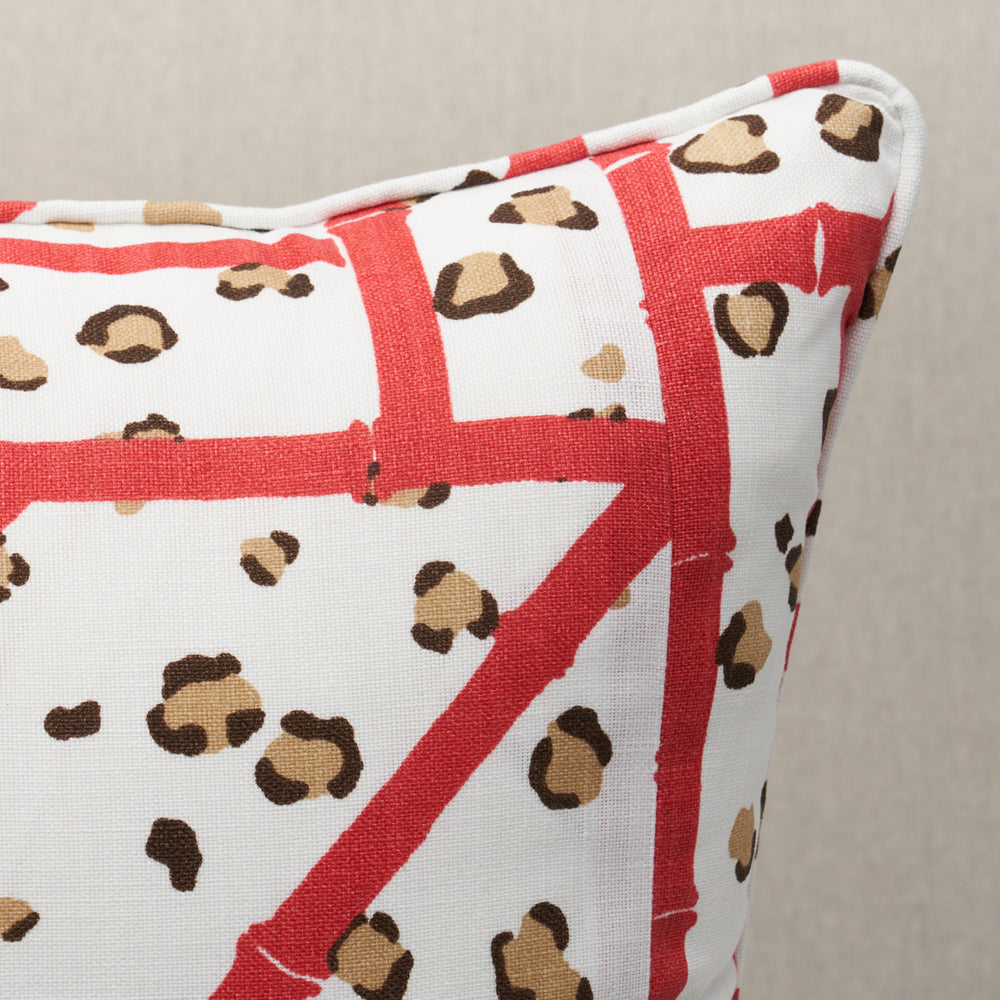 Fancy Beast I/O Pillow | Coral Cheetah