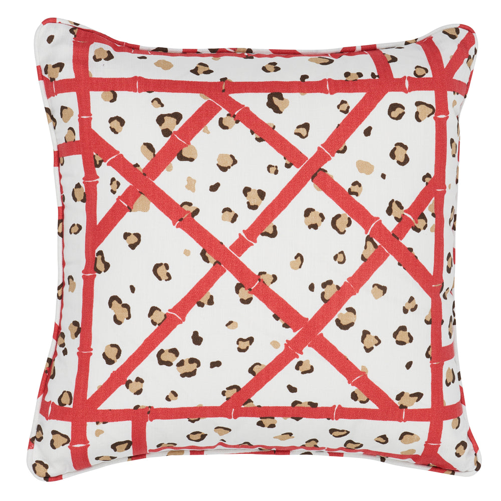 Fancy Beast I/O Pillow | Coral Cheetah