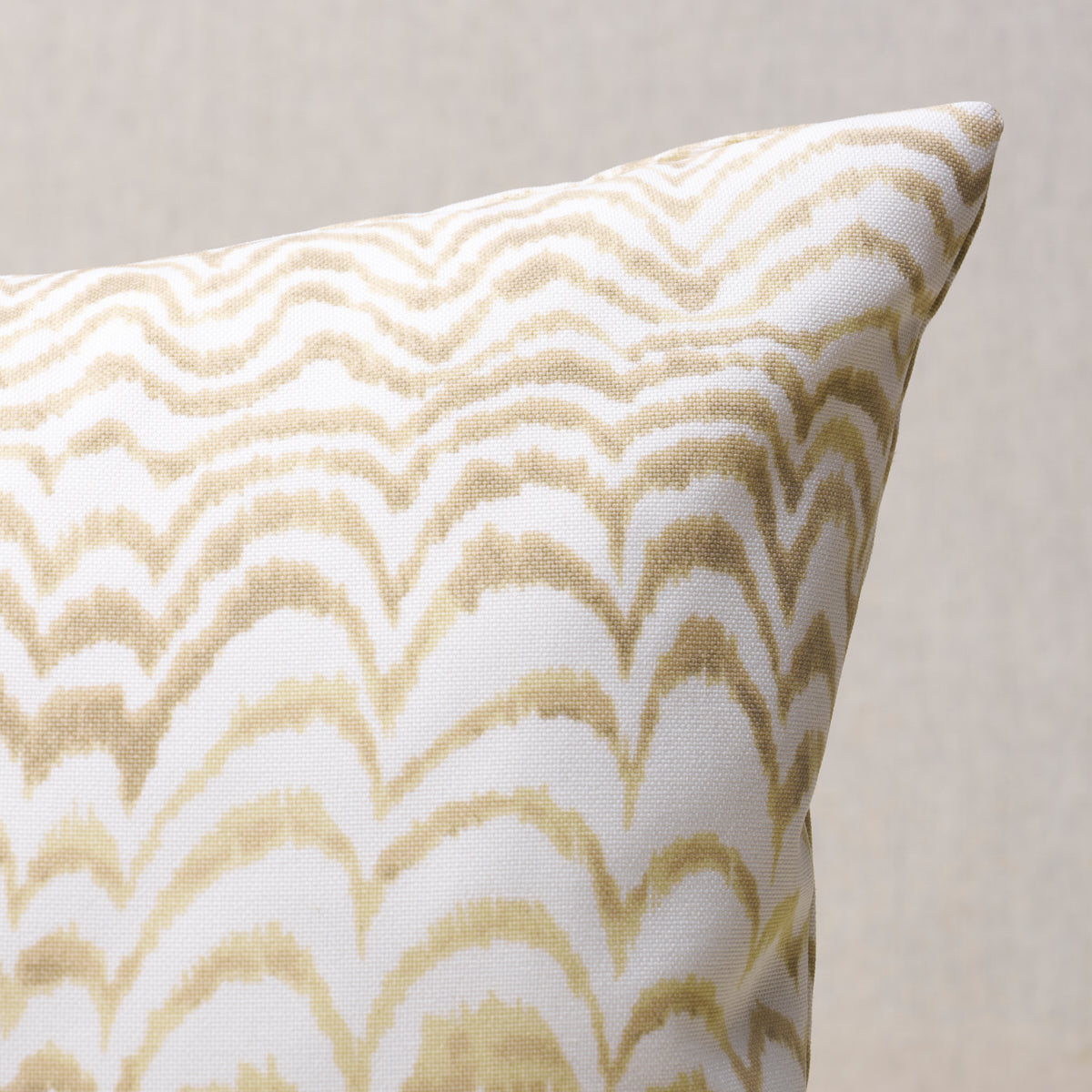 Ink Wave Print I/O Pillow | Natural