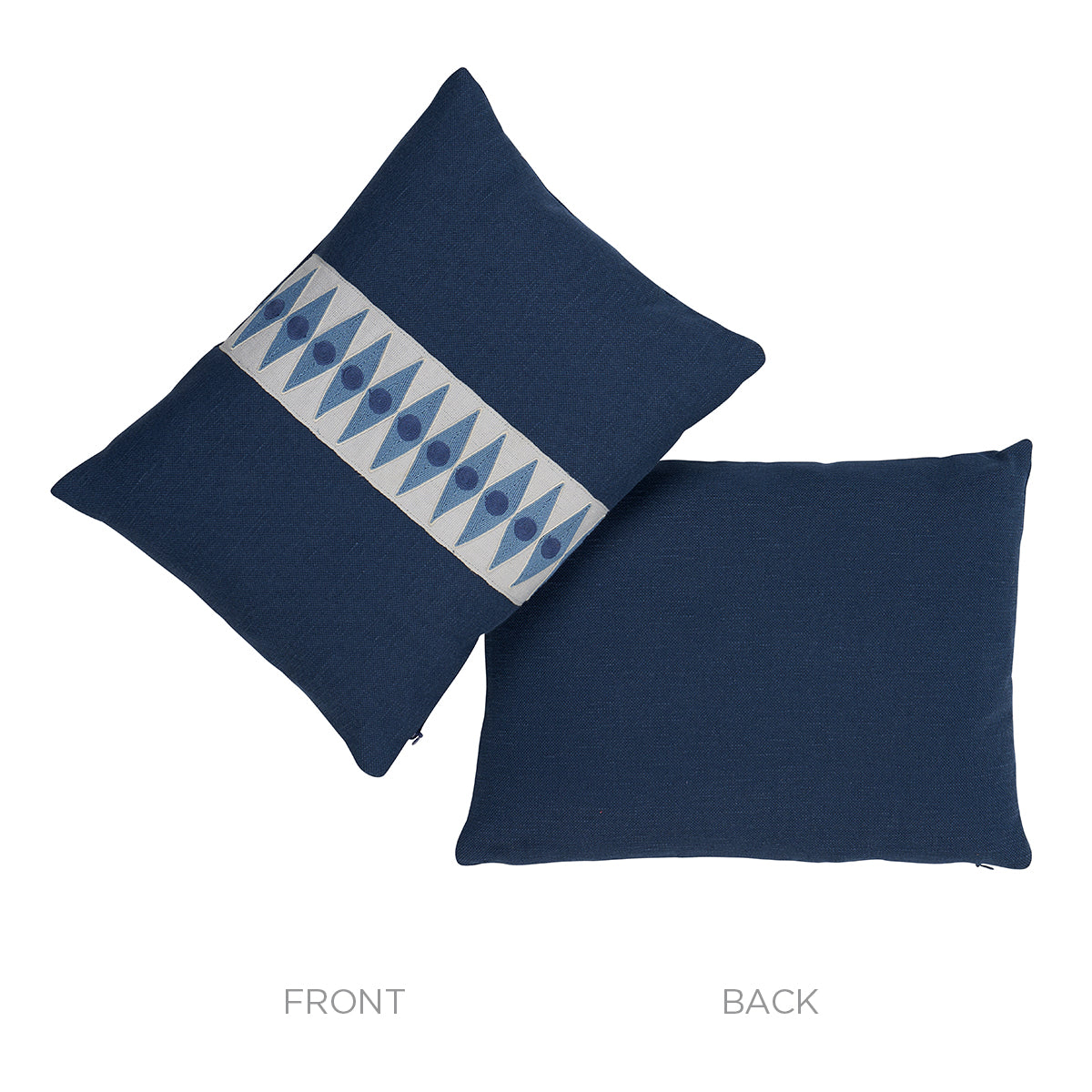 Backgammon Tape Pillow | Marine