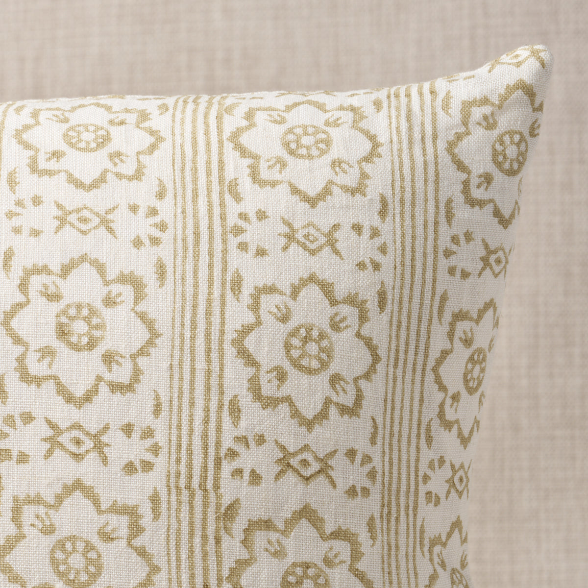 Sunda Hand Blocked Print Pillow | Neutral