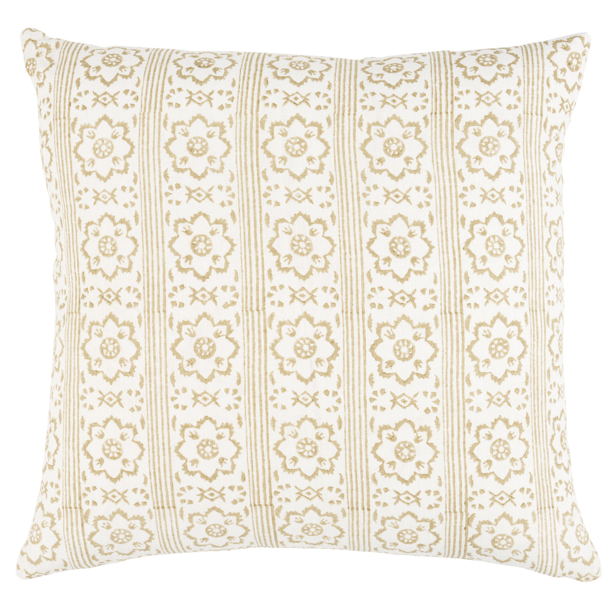 Sunda Hand Blocked Print Pillow | Neutral