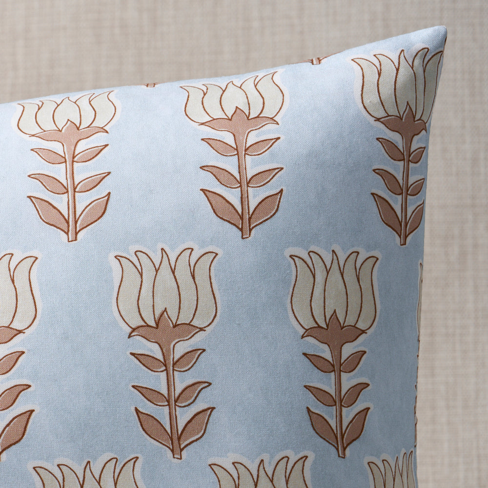 Mia Tulip Pillow | Sky & Sand