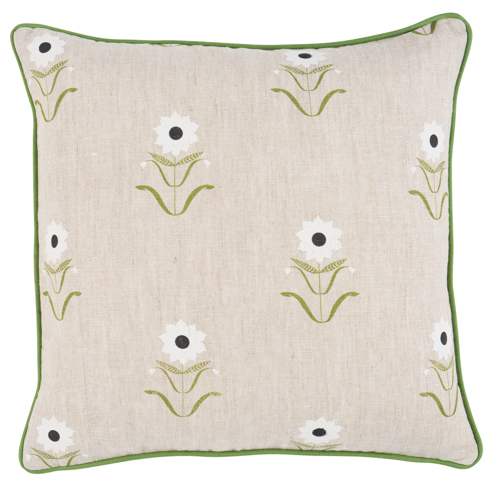 Forget Me Nots Pillow | White On Linen
