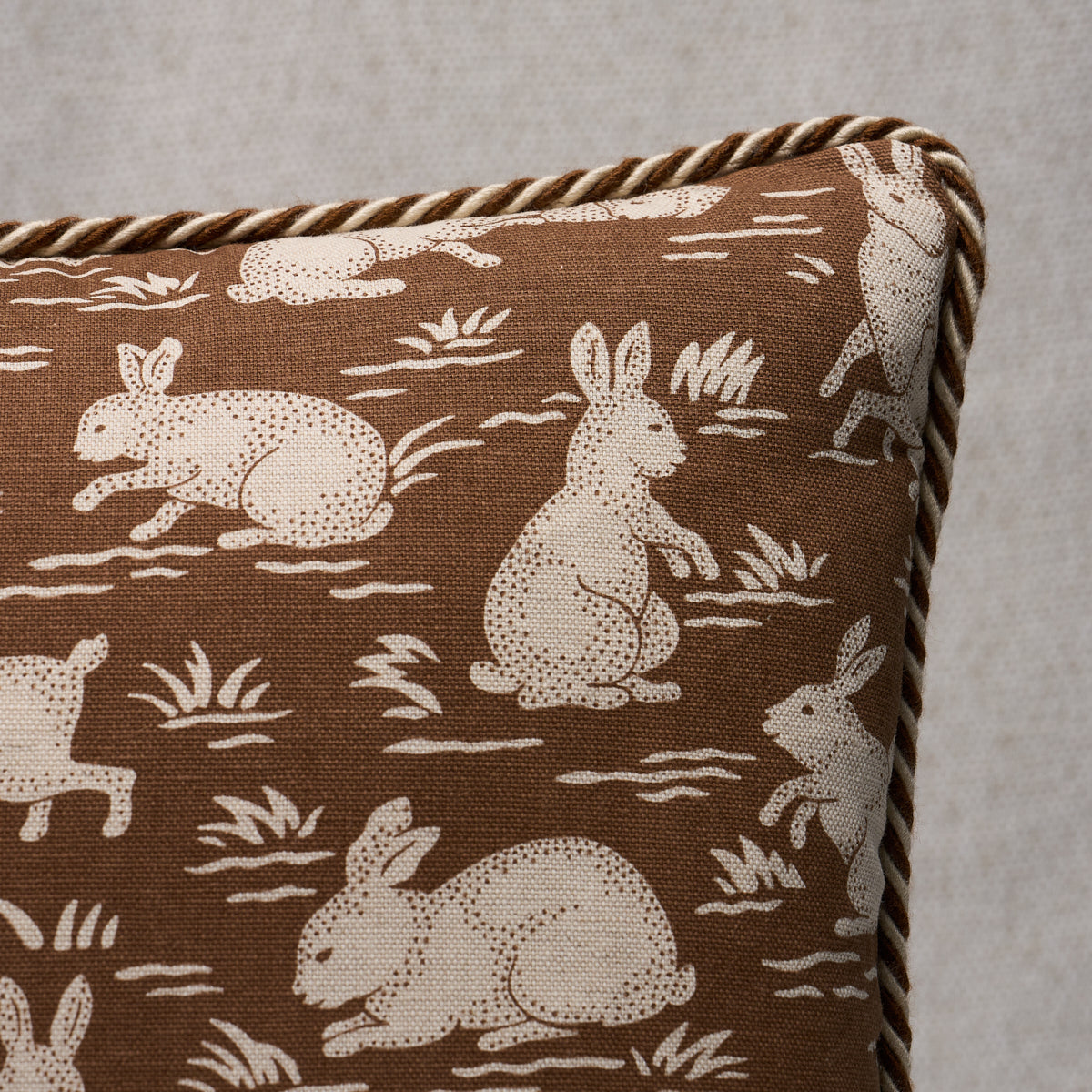 Cottontails Pillow | Chestnut