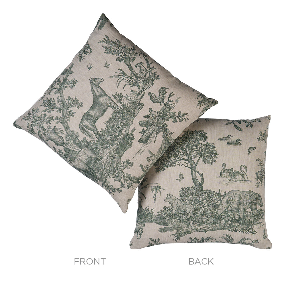 Western Toile Pillow | Forest