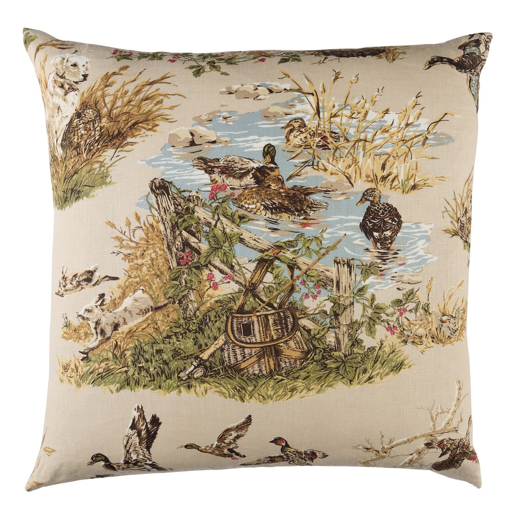 Dog & Duck Pillow | Alabaster