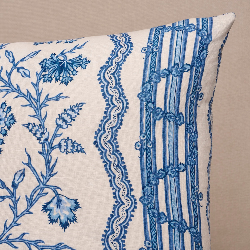 Parvati Floral Stripe Pillow | Delft
