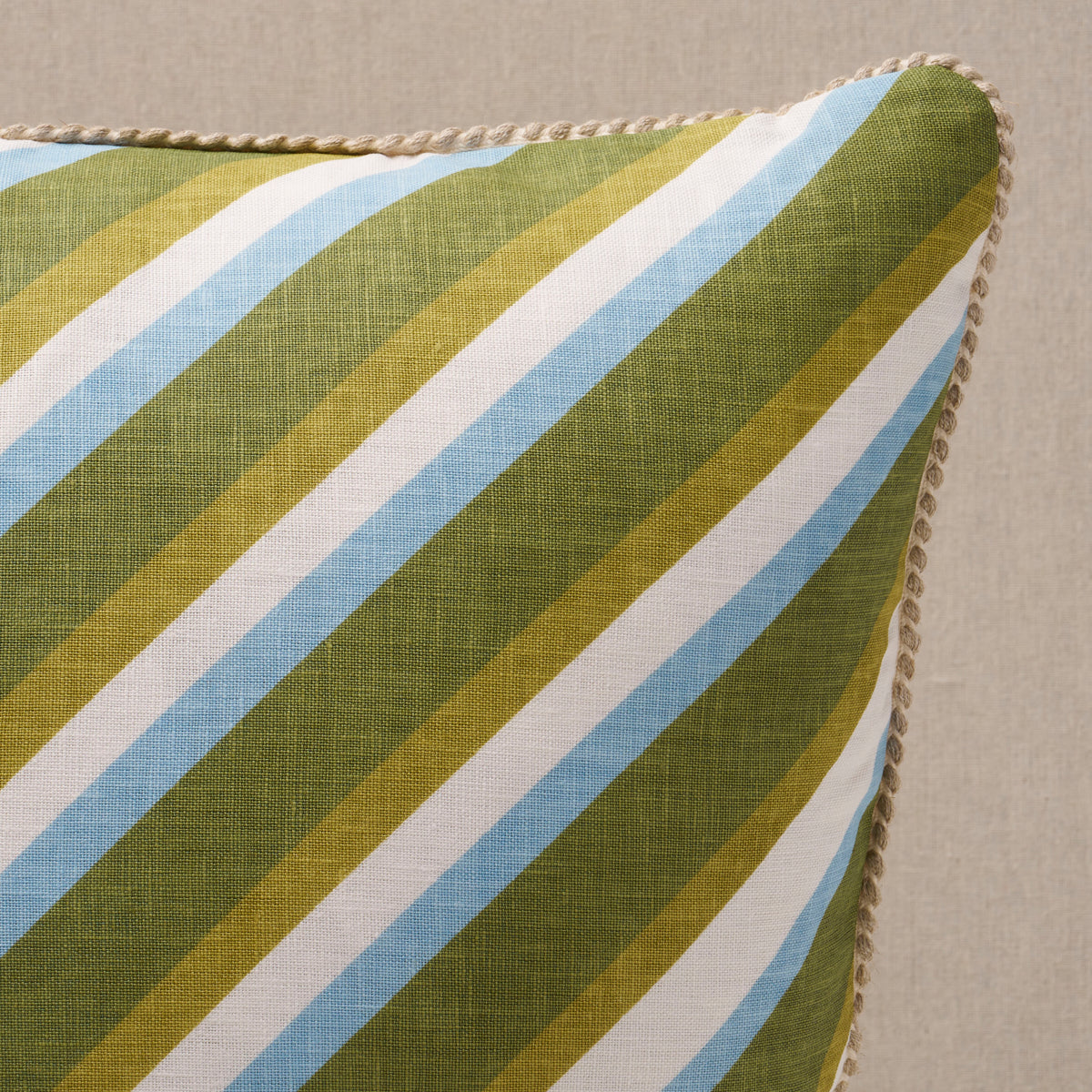 Dina Stripe 20" Pillow | Khaki