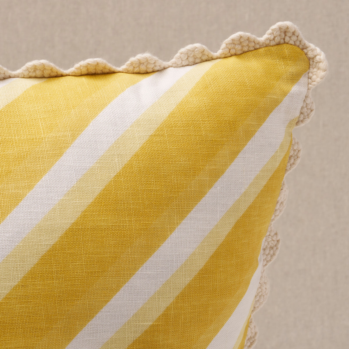 Soleil Stripe 20" Pillow | Vanilla