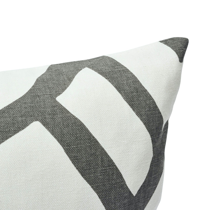 Zimba Pillow | Charcoal & White