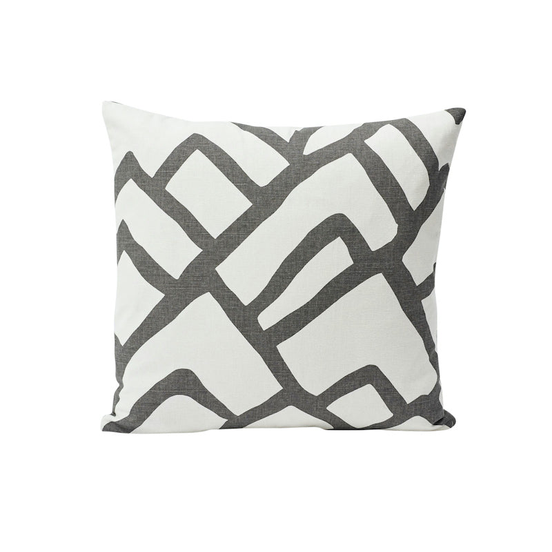 Zimba Pillow | Charcoal & White