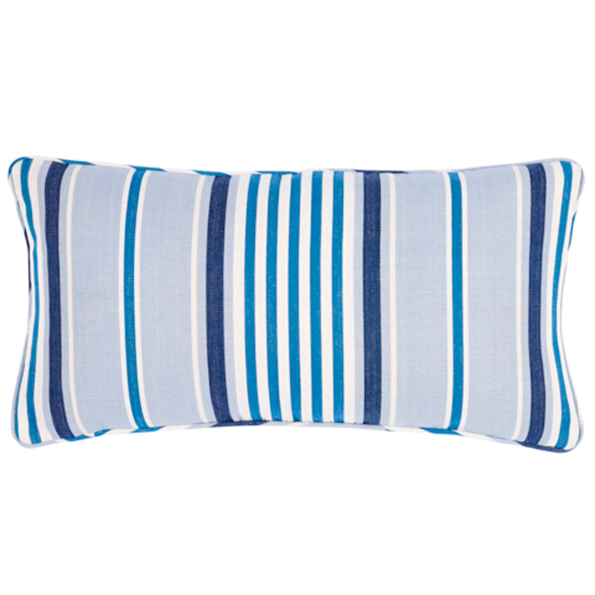 Minzer Cotton Stripe Pillow | Blue