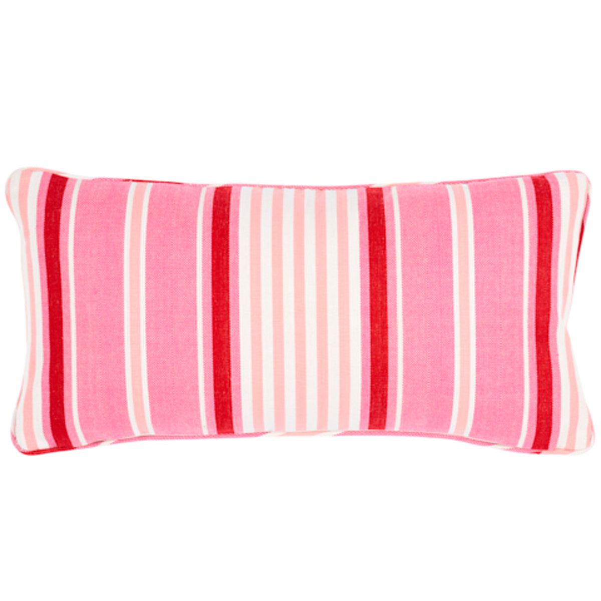 Minzer Cotton Stripe Pillow | Pink