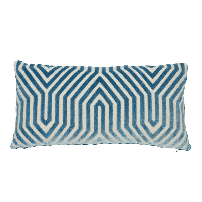 Vanderbilt Velvet Pillow | Marine