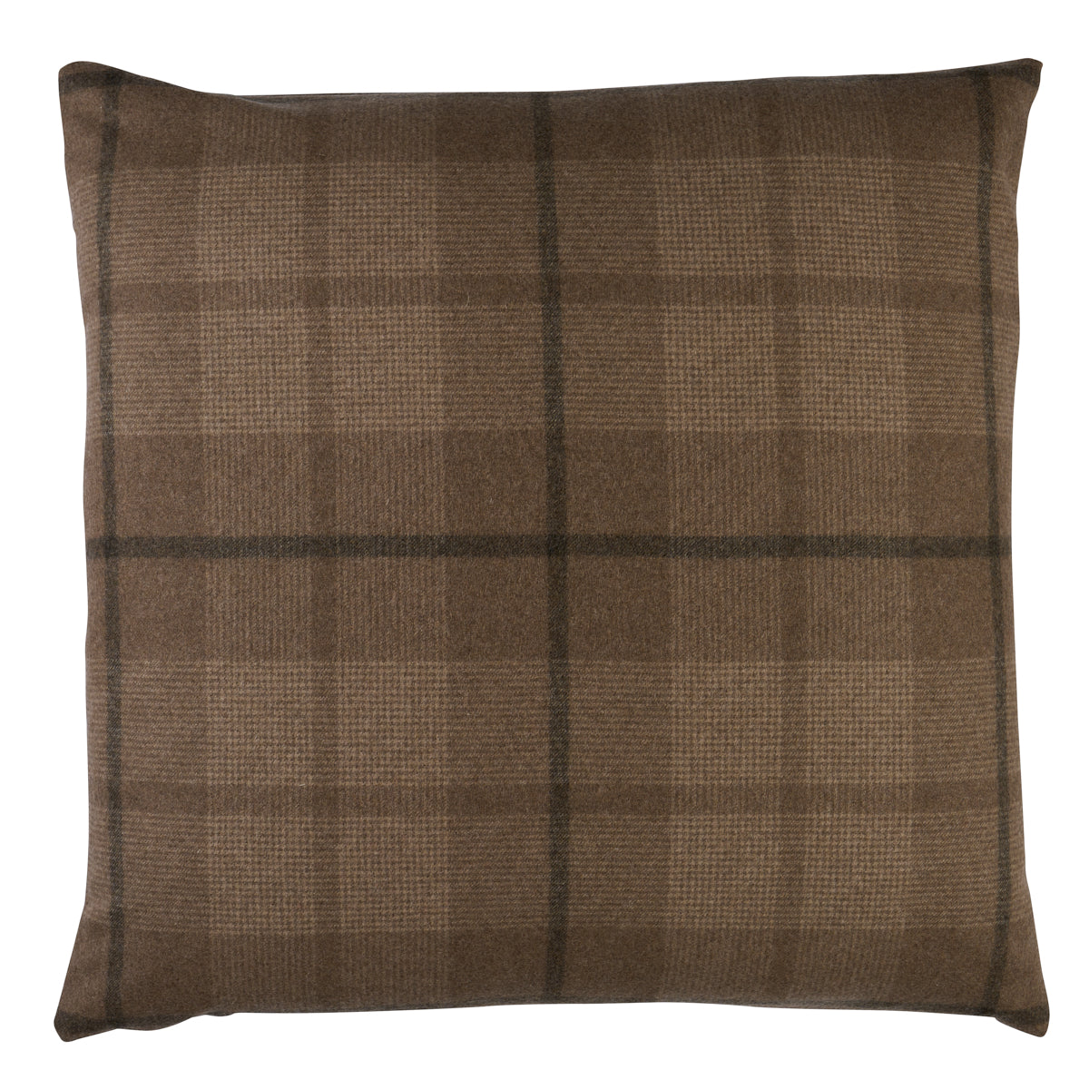 Montana Wool Plaid Pillow | Buckskin