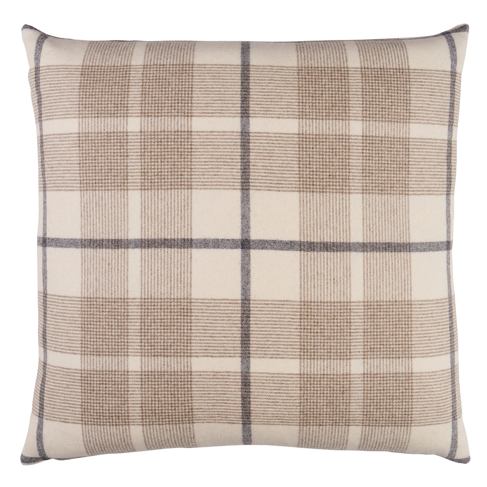 Montana Wool Plaid Pillow | Neutral
