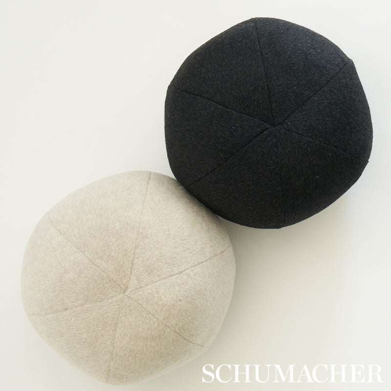 Dixon Mohair Sphere Pillow | Stone