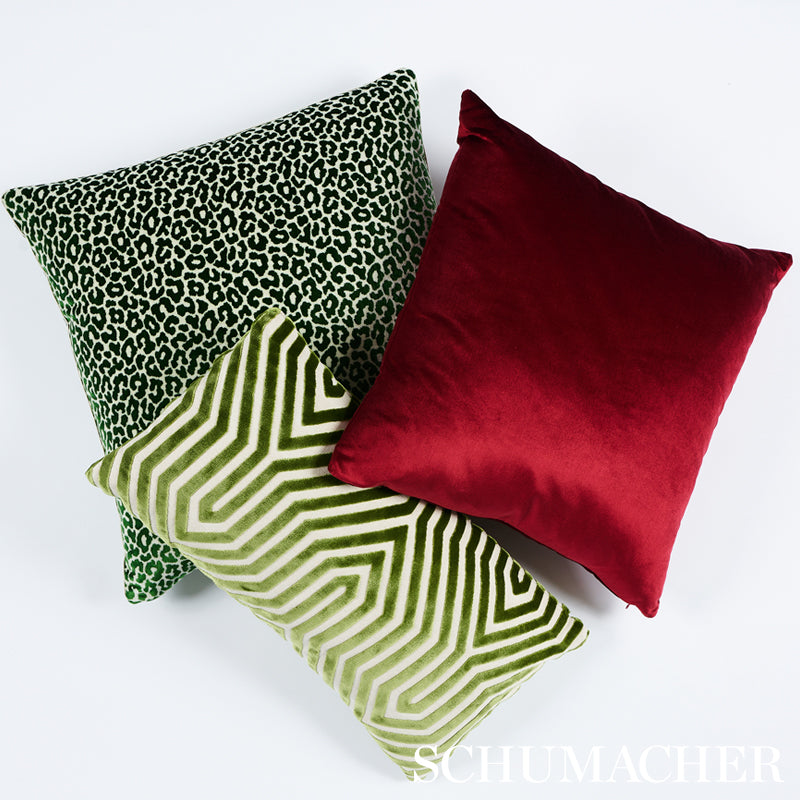 Madeleine Velvet 20" Pillow | Emerald