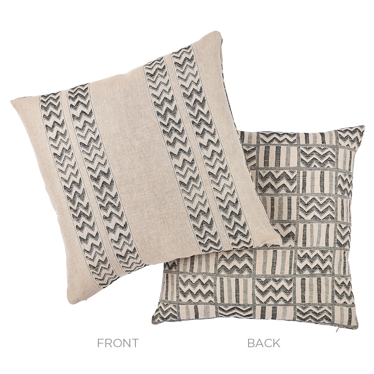 Kudu Stripe + Kudu Pillow | Black