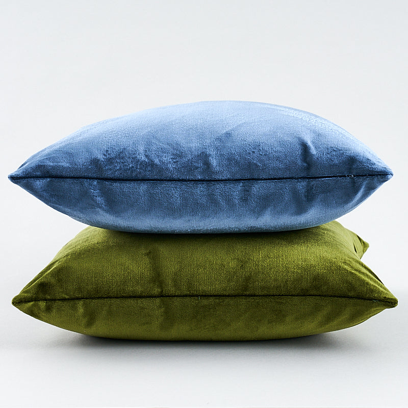 Venetian Silk Velvet Pillow | Moss