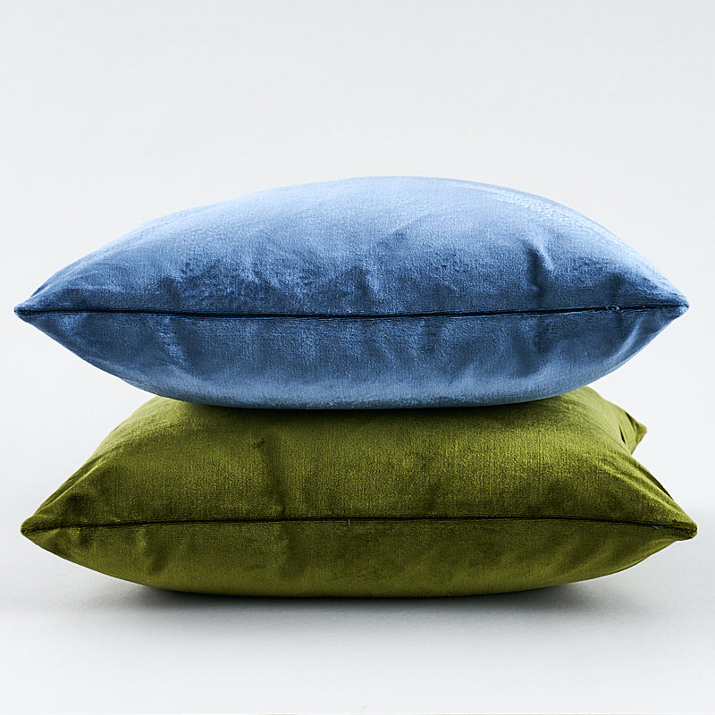 Venetian Silk Velvet Pillow | Moss