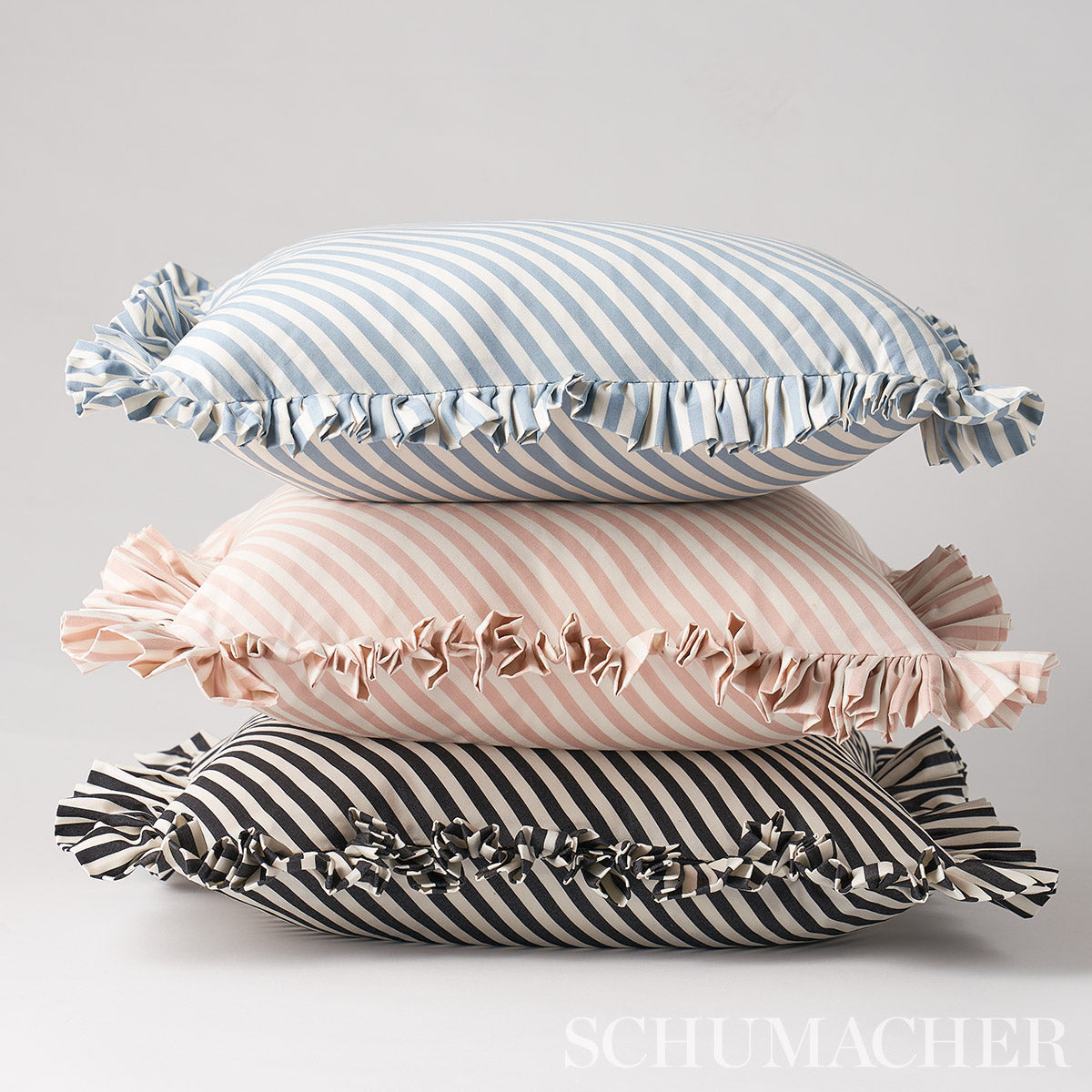 Brigitte Stripe Pillow | Black