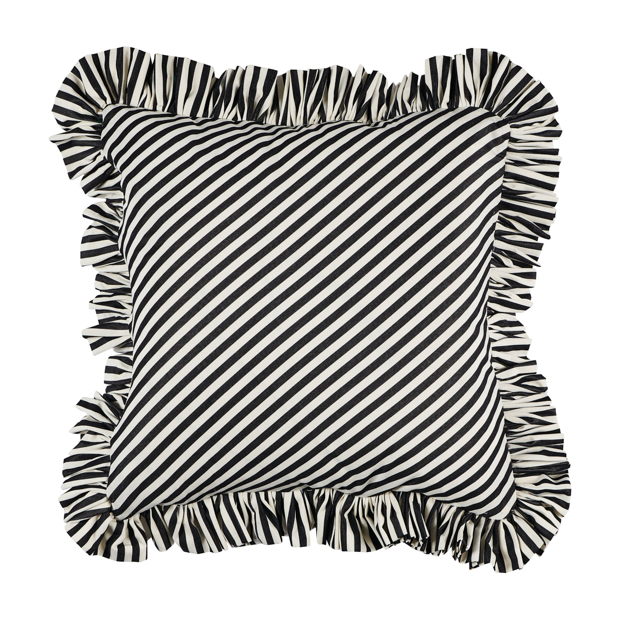 Brigitte Stripe Pillow | Black