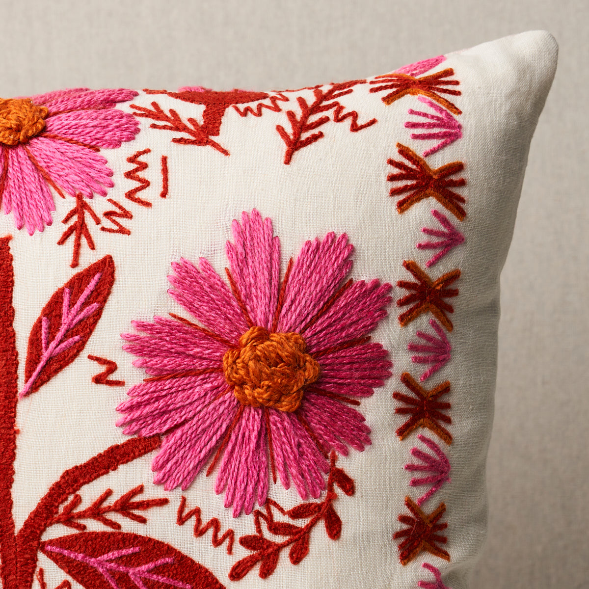 Marguerite Embroidery Pillow | Blossom