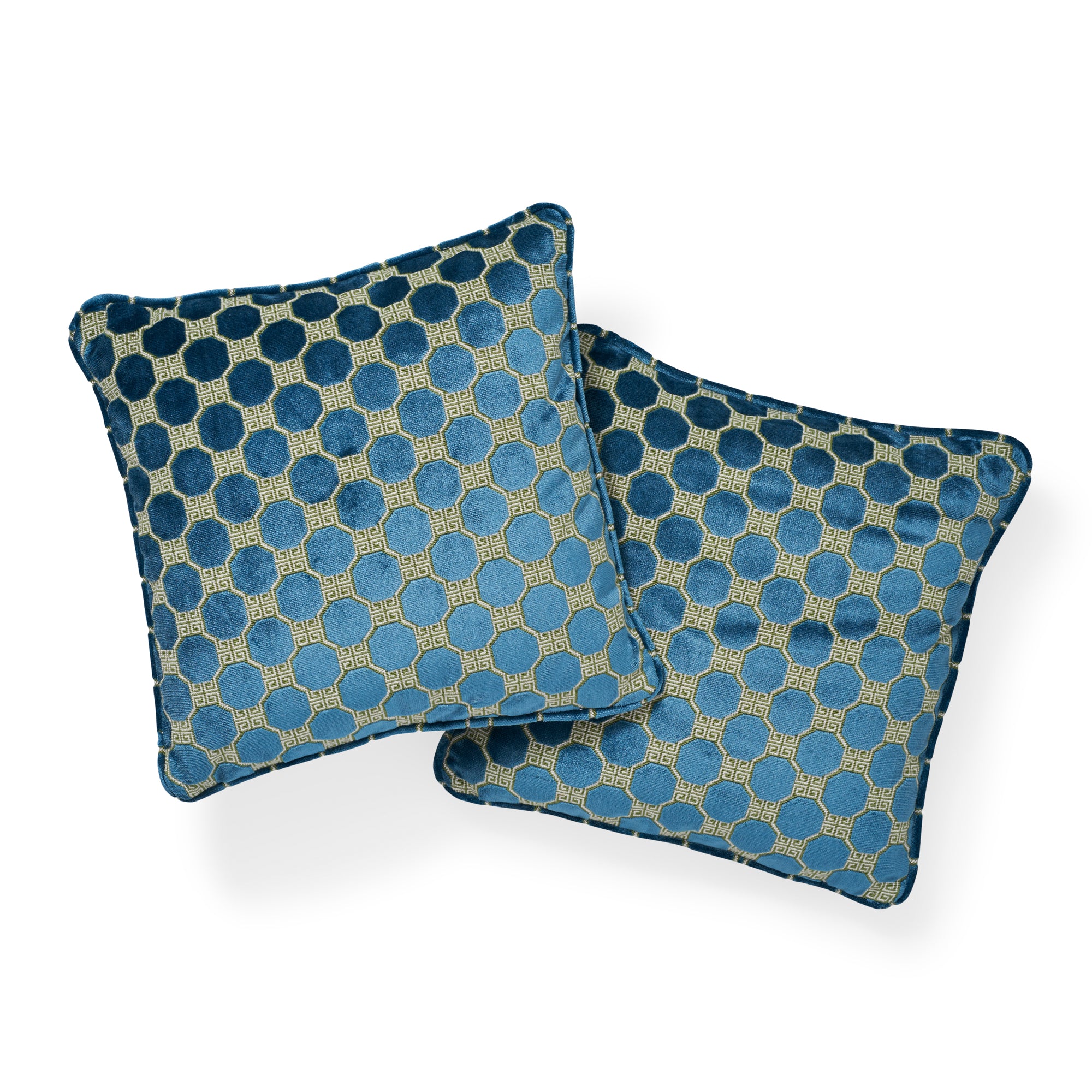 Octavia Velvet Pillow | Peacock