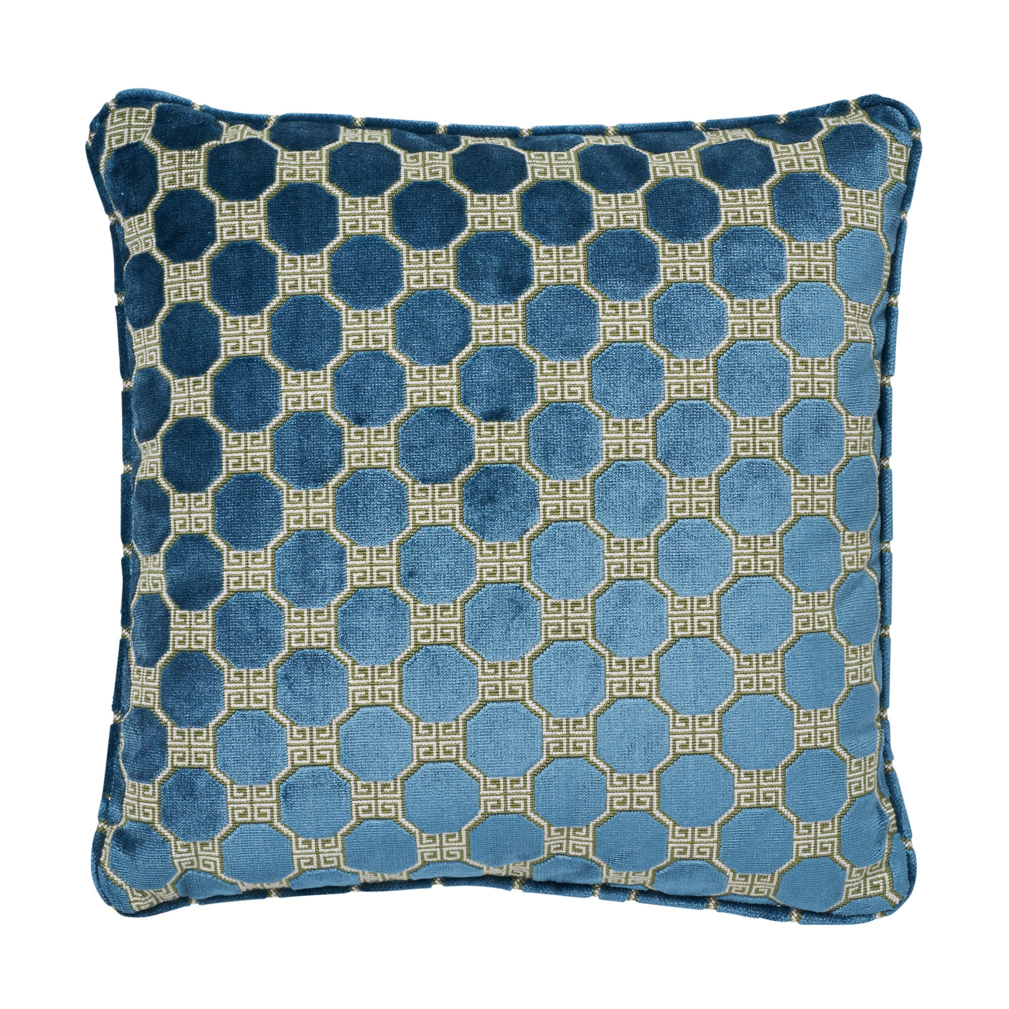 Octavia Velvet Pillow | Peacock