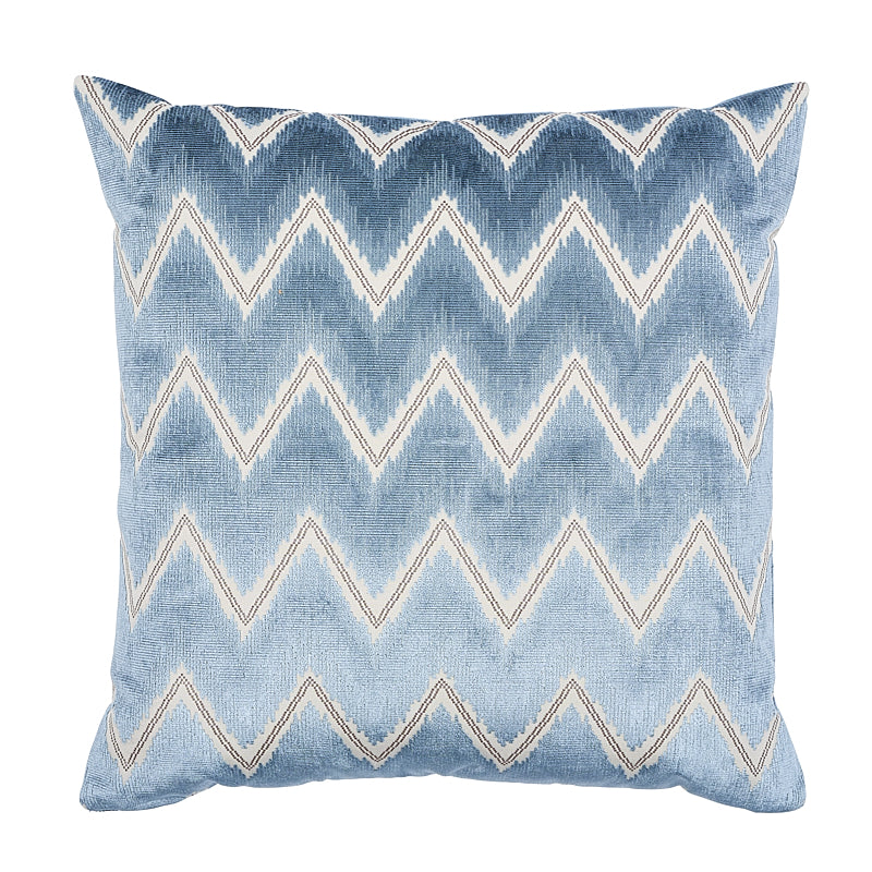 Chevron Velvet Pillow | Mineral