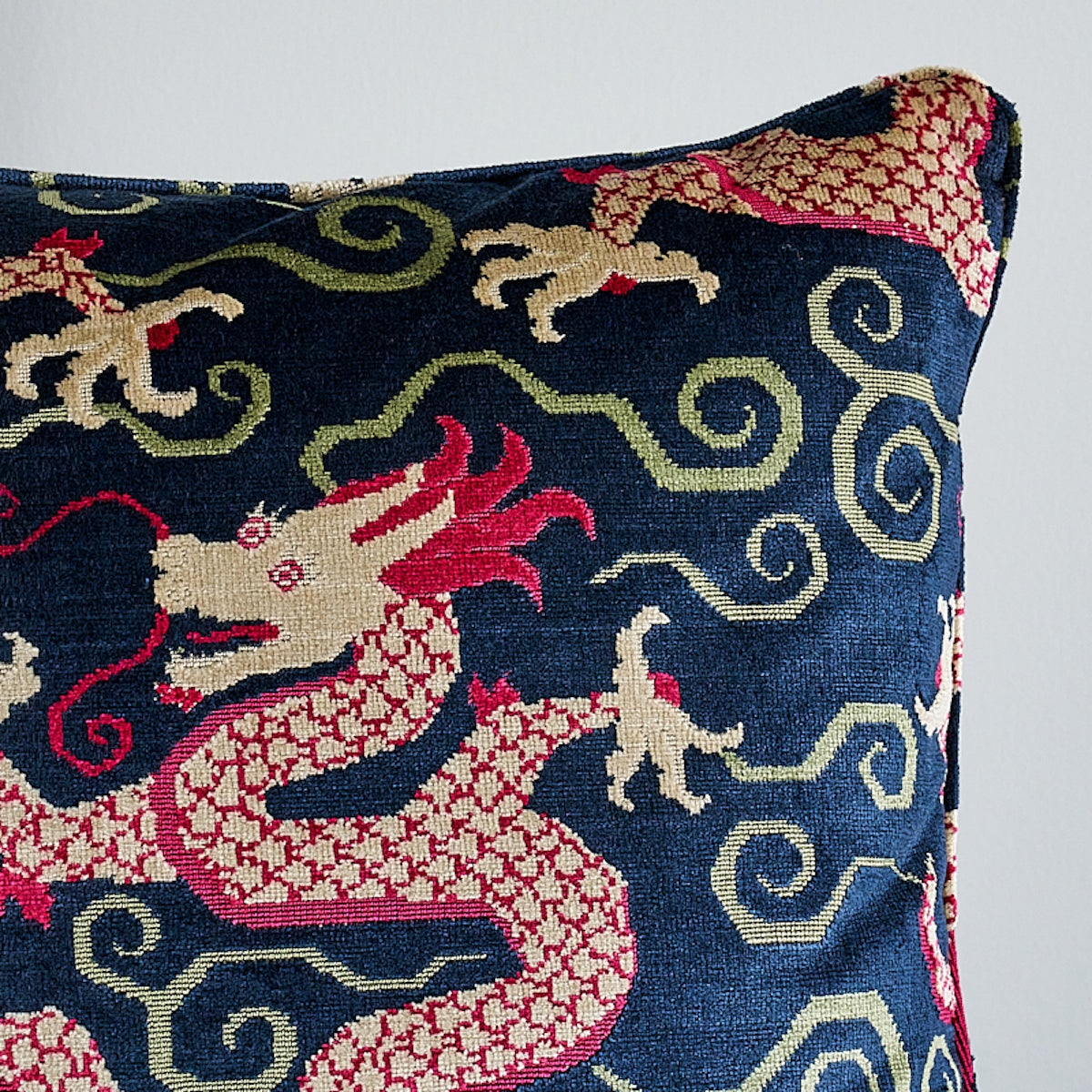 Bixi Velvet Pillow | Sapphire