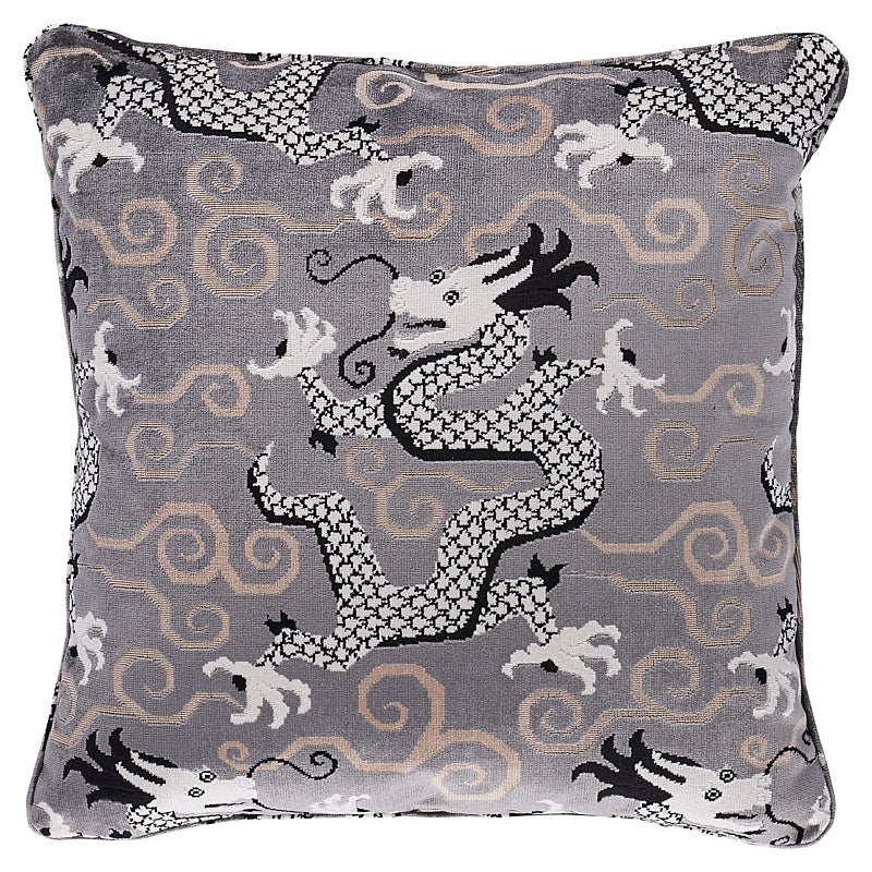 Bixi Velvet Pillow | Silver