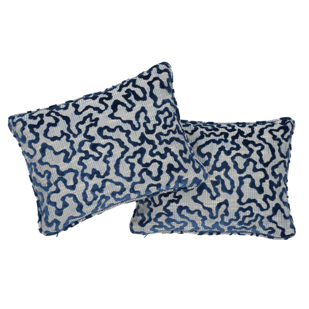 Janis Velvet Pillow | Blue