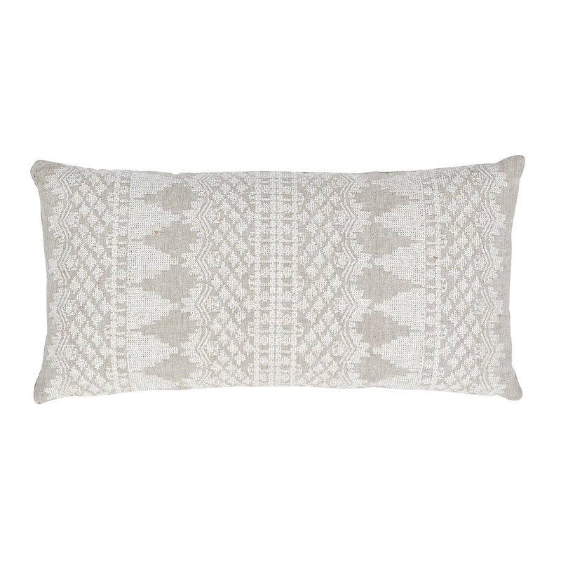 Wentworth Embroidery Pillow | Natural