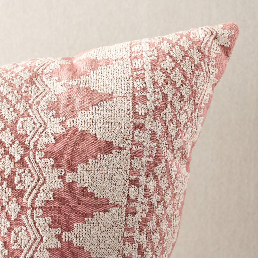 Wentworth Embroidery Pillow | Rose