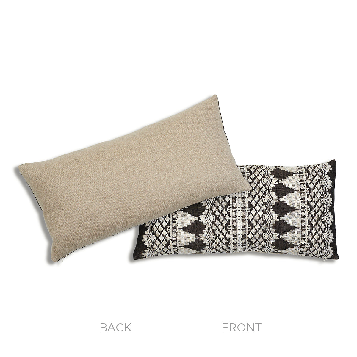 Wentworth Embroidery Pillow | Carbon