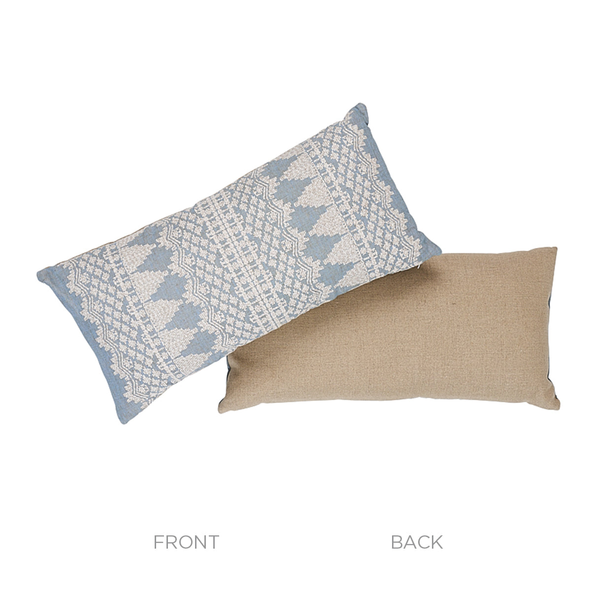 Wentworth Embroidery Pillow | Chambray