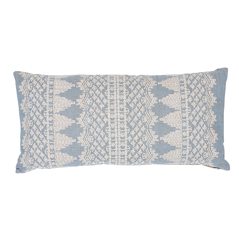 Wentworth Embroidery Pillow | Chambray