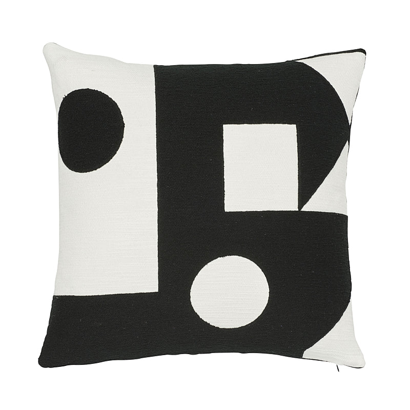 Binary Embroidery Pillow | Black