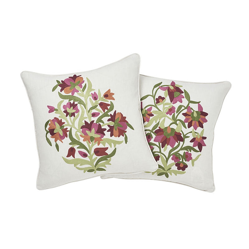 Antalya Medallian Pillow Pair | Garnet