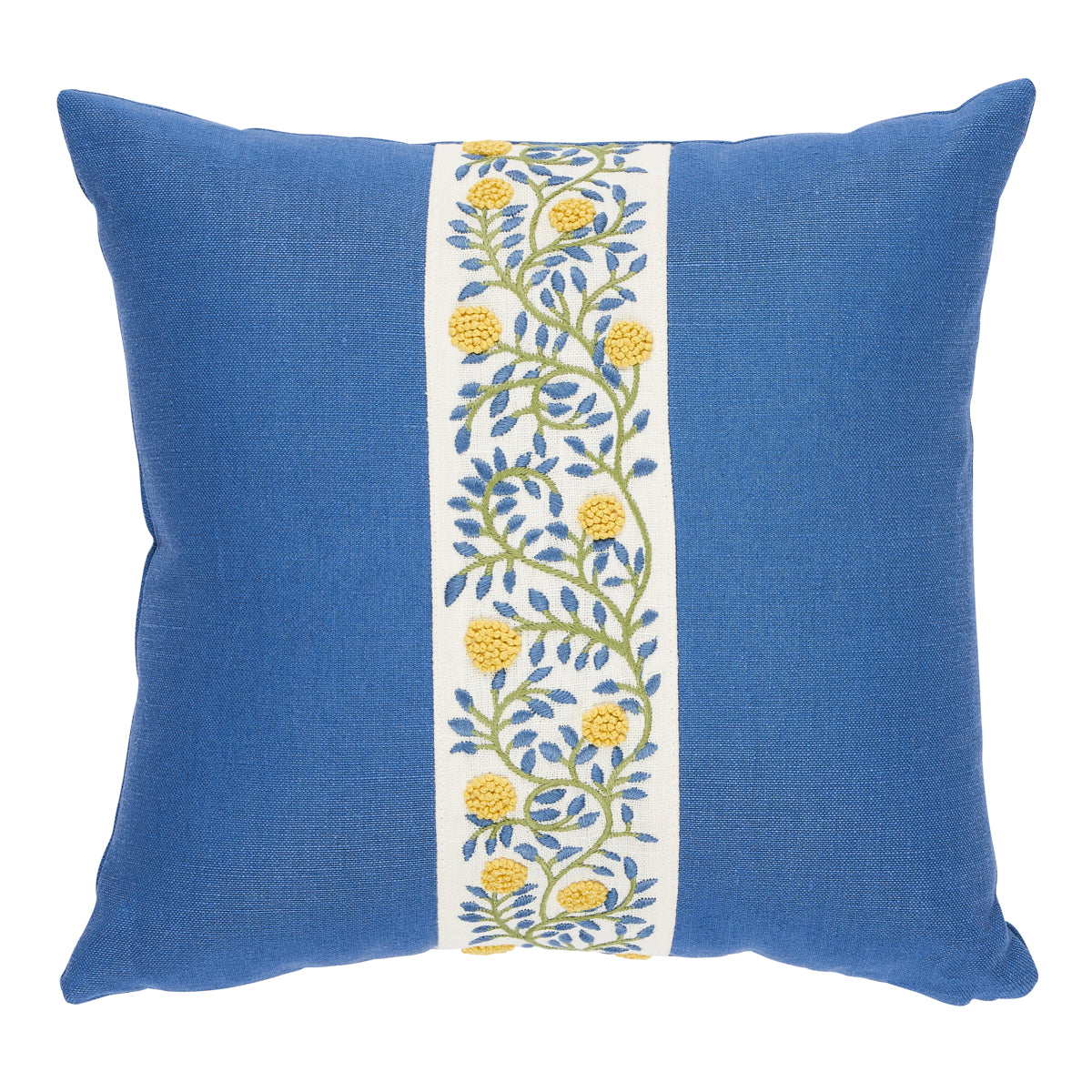 Ashoka Pillow | Citron & Blue