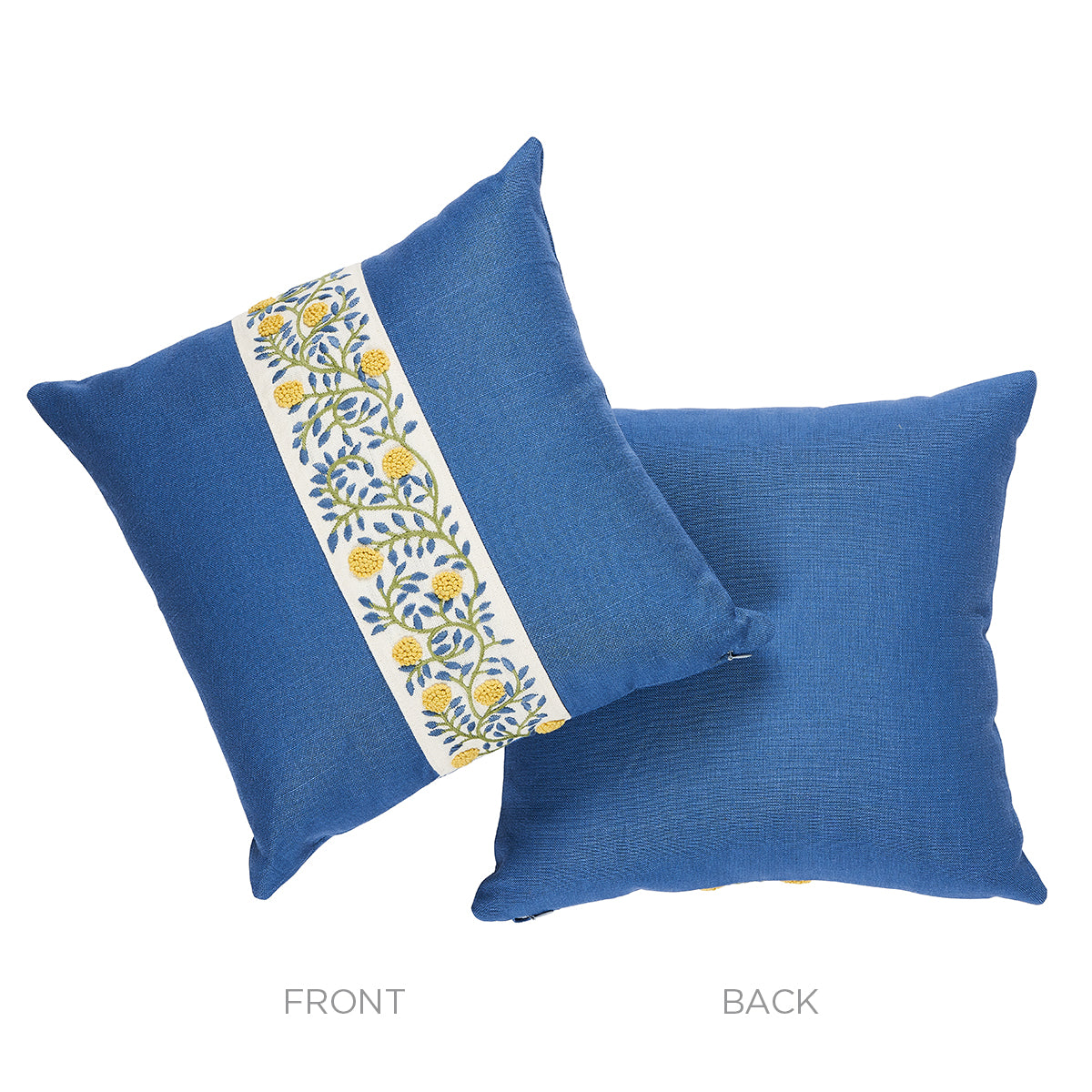 Ashoka Pillow | Citron & Blue