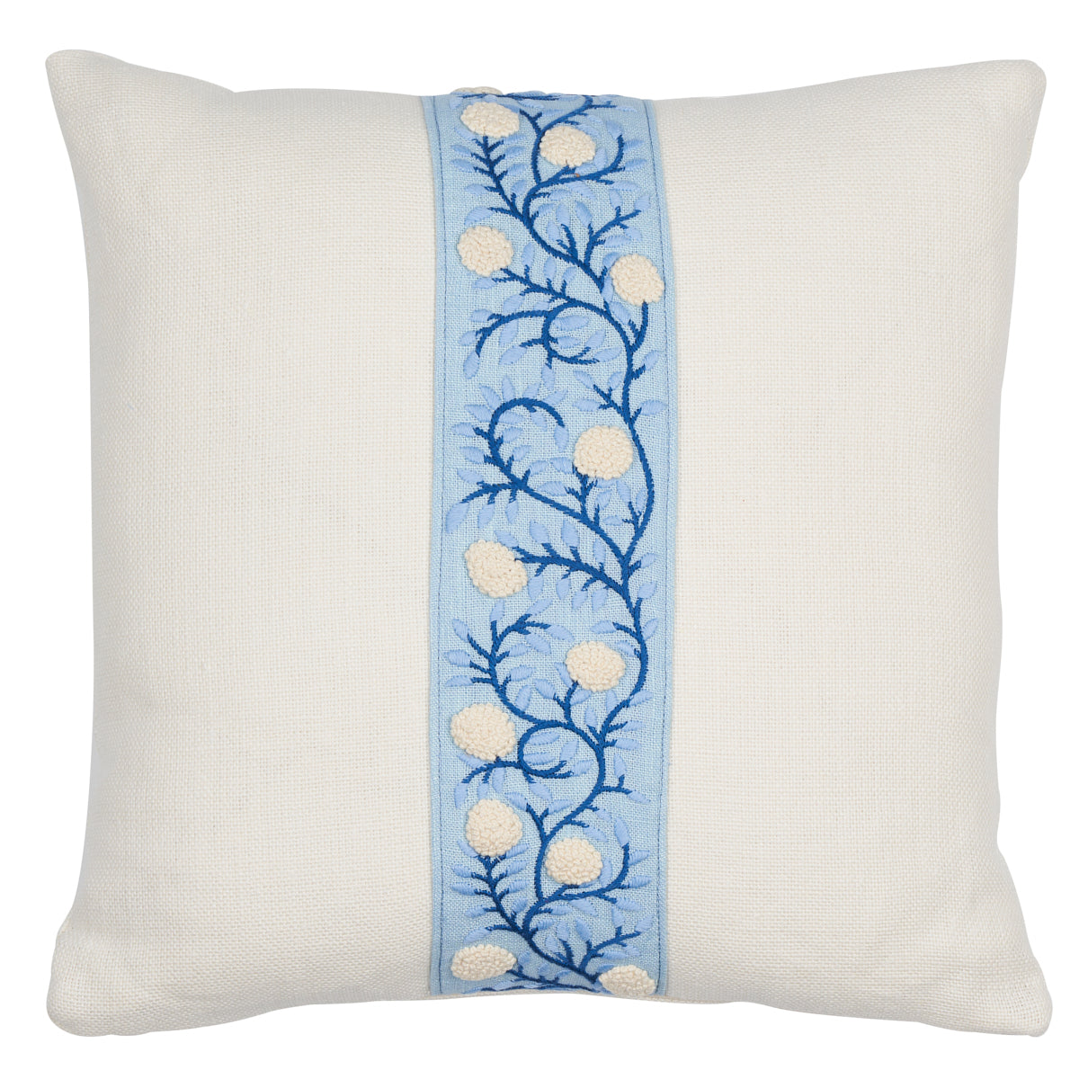 Ashoka Pillow | Ivory & Blue