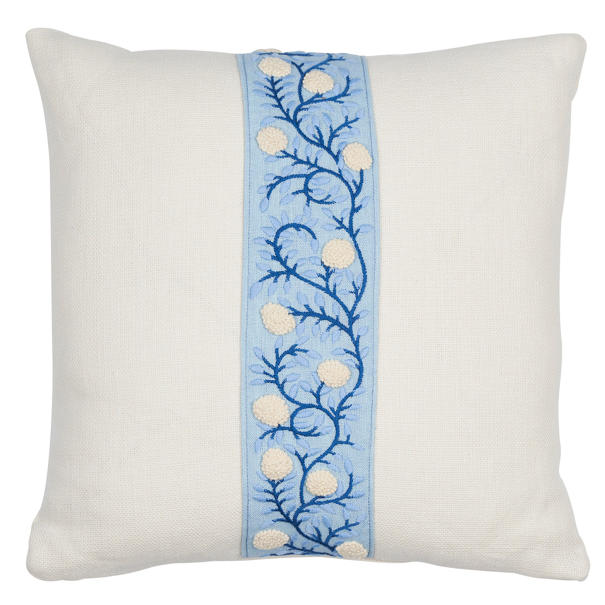 Ashoka Pillow | Ivory & Blue