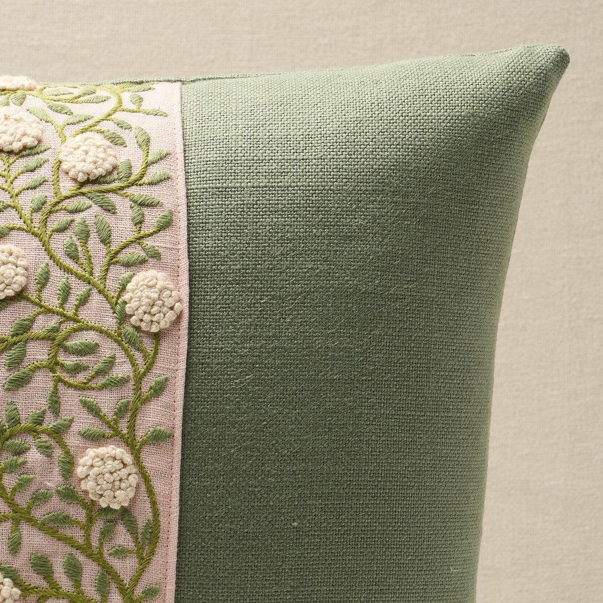 Ashoka Pillow | Leaf & Blush