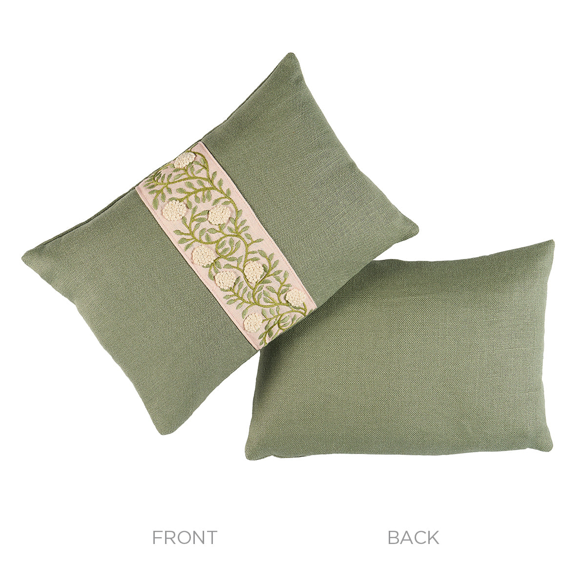 Ashoka Pillow | Leaf & Blush