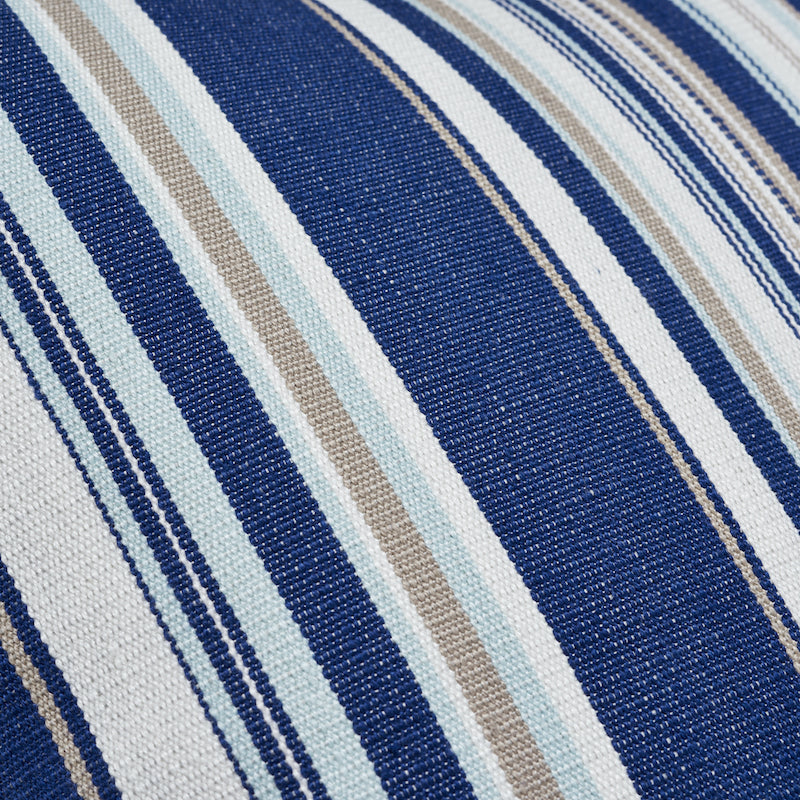 Ponderosa Stripe Indoor/Outdoor Pil | Navy Blue